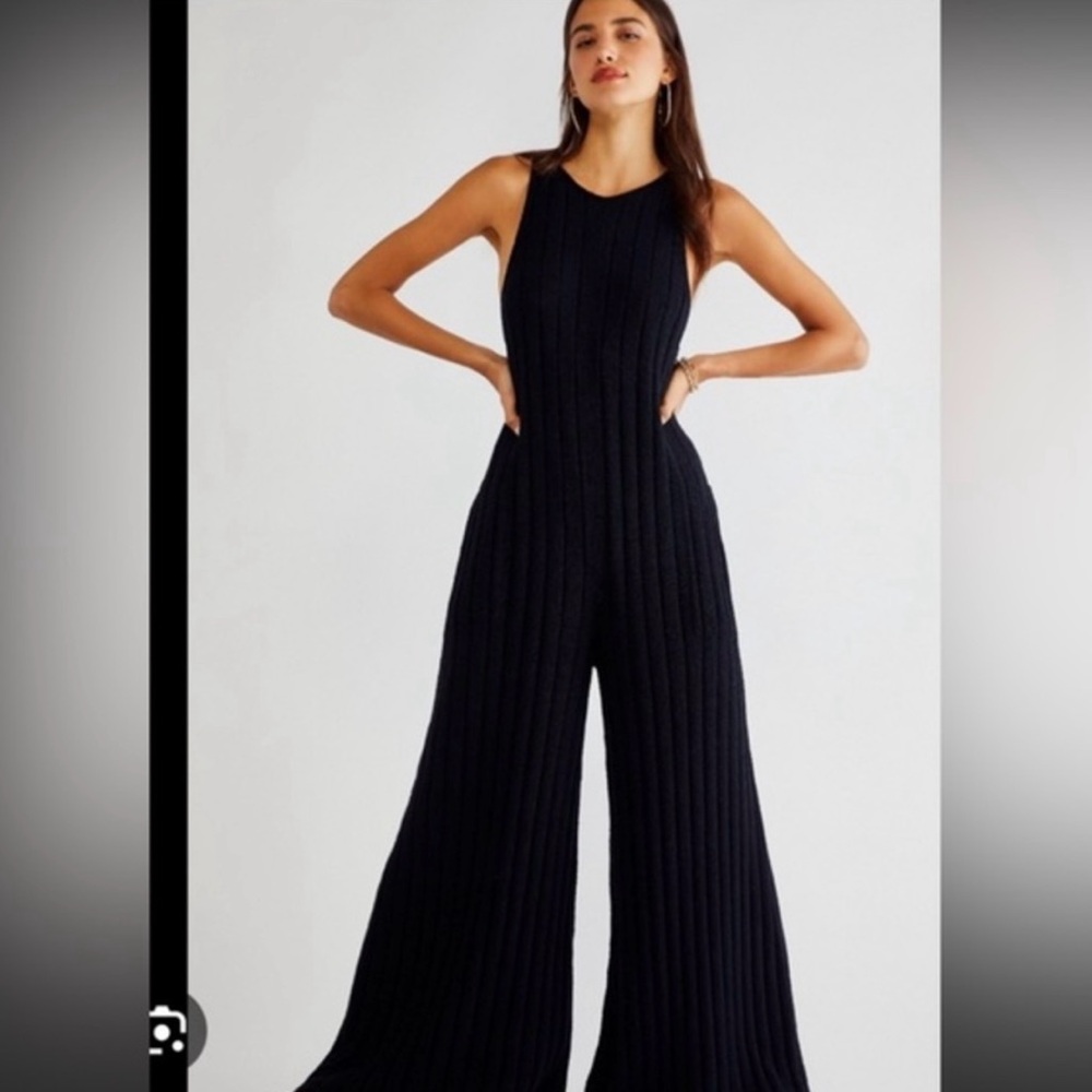 Free People BEACH 'Easy Livin' One Piece in BLACK